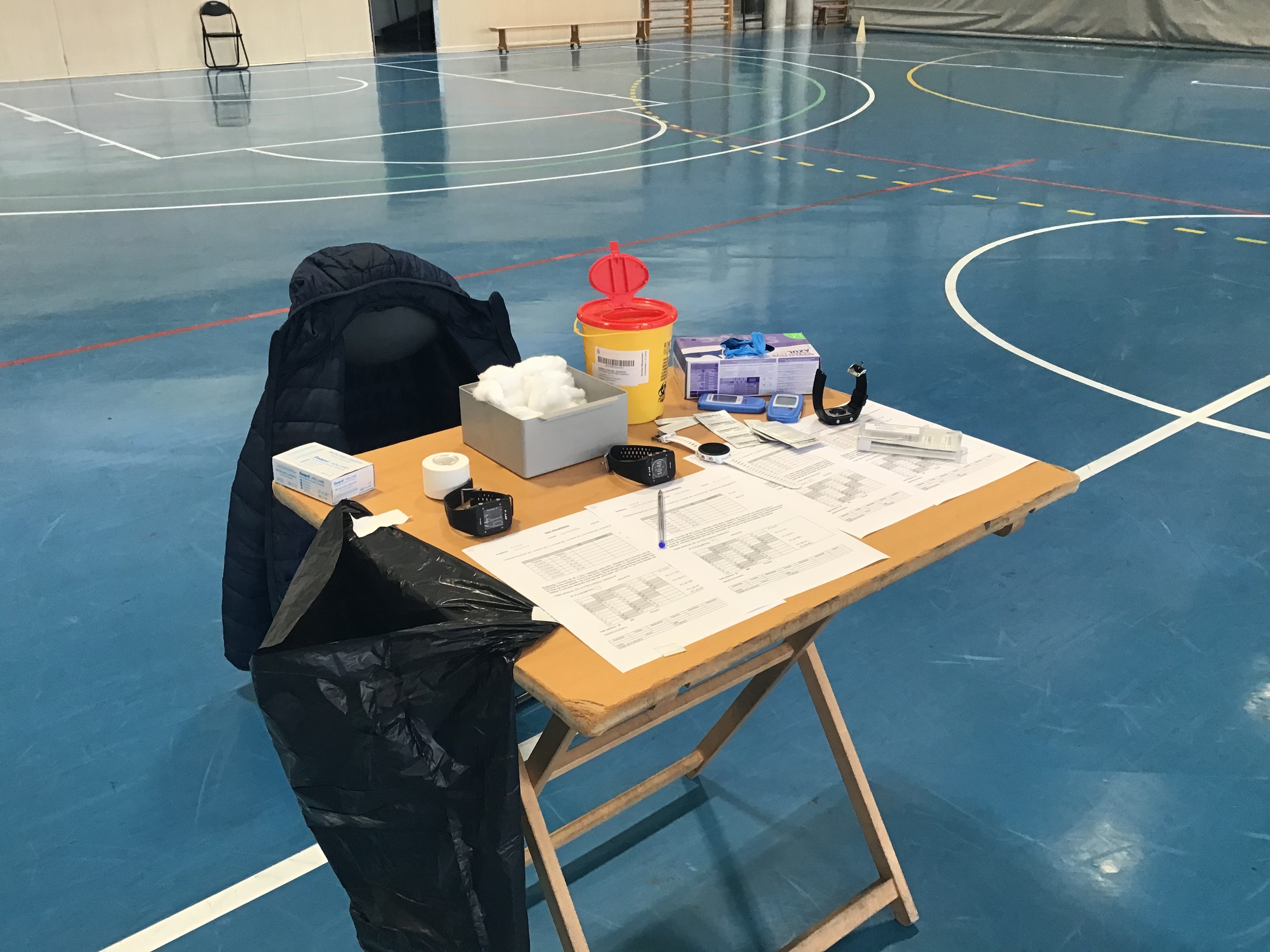 Pruebas físicas en el Grupo de Perfeccionamiento de Esquí de Fondo